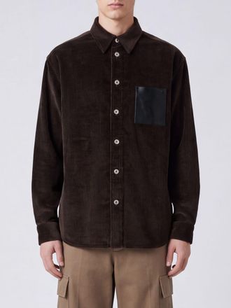 Loewe Camicia casual a maniche lunghe in velluto a coste di cotone