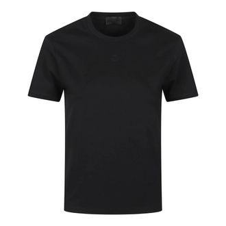 Moncler Tops, Dames, Zwart, S, Logo T-shirt