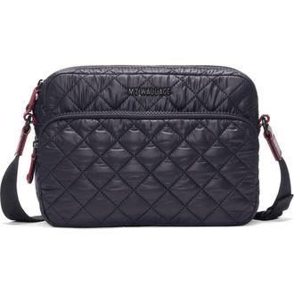 MZ Wallace Small Metro Quilted Nylon Camera Bag in Black at Nordstrom