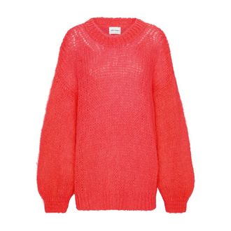 Americandreams Pepper Round Neck Pullover - Dames - Ronde hals truien - Rood - ONE Size - Wol - Truien & Vesten