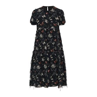 R13 Shredded Relaxed Midi - - Dresses - Donna - Nero - XS