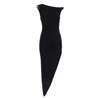 Elisabetta Franchi Jersey Jurk - Dames - Feestkleedjes - Zwart - M - Kleedjes