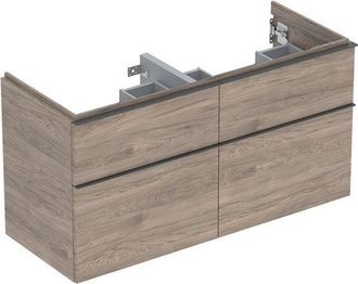 Keramag Keramag - Geberit Icon Mueble Bajo Lavabo Para Lavabo Doble, 4 Cajones