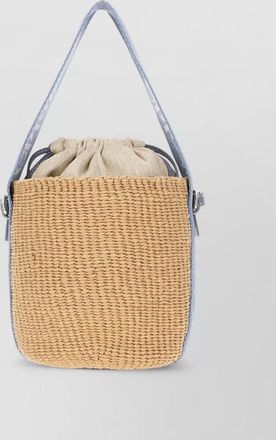 Chlo&eacute; fairtrade material woody small bucket bag