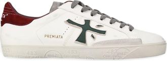 Premiata White Logo Steven Sneakers