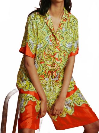Alemais Sierra Silk Shirt In Multi