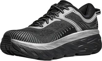 Hoka One One Mens Sneakers Bondi 7 Black-Stardust Upper: Textile Trainers Black/stardust