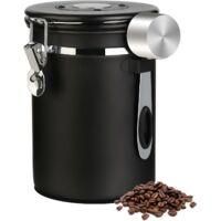 OEM Houhence - Bo&icirc;te &Agrave; Caf&eacute; Herm&eacute;tique 1,8 L - Acier Inoxydable 304 - V&aacute;lvula De Liberaci&oacute;n De Co2 - Cuill&egrave;re Incluido - Pour Grains, Moulu, Th&eacute;, Farine, 