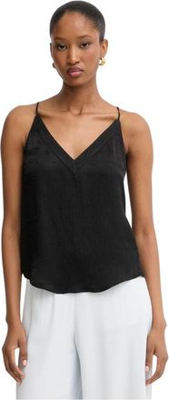 Liu Jo V-hals Top - Dames - Tops zonder mouwen - Zwart - XS - Tops
