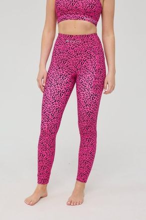 OOSC Infinite High Waisted Leggings - Pink Leopard at Nordstrom, Size X-Small 32 Uk