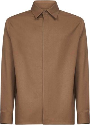 Fendi Hombre, Camisas, Marrón, Talla: XL