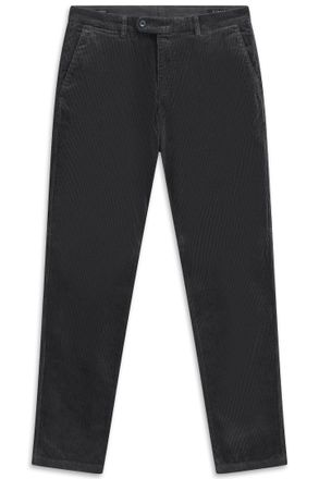 Bugatti Cordhose BUGATTI Modern Fit, Herren, Gr. 31, L&auml;nge 32, 270, dunkelgrau, 77% Baumwolle, 22% Lyocell, 1% Elasthan, unifarben, normal, Hosen Cordhose, mi