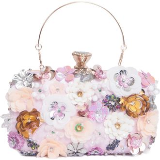 Lauren Lorraine Flower Clutch in Pink at Nordstrom