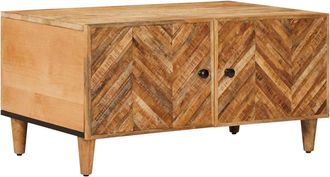 vidaXL Mesa De Caf&eacute; Marr&oacute;n 80 X 50 X 40 Cm Madera De Mango Maciza Vidaxl