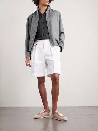 Brunello Cucinelli Camp-Collar Linen Shirt