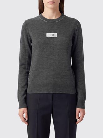 Maison Margiela Maglia in misto lana vergine con logo