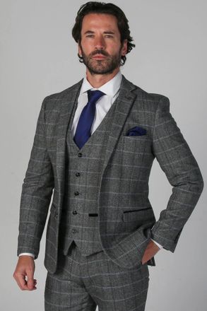 PAUL ANDREW Harris - Tweed Blazer Formal Office Wedding Sport Coat