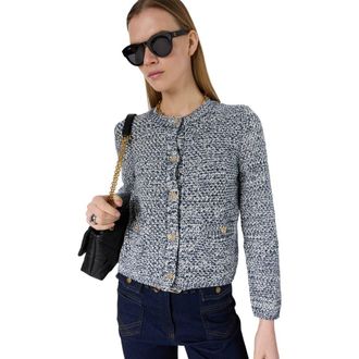Gerard Darel Leora Button Front Cardigan in Navy Blue at Nordstrom, Size X-Large