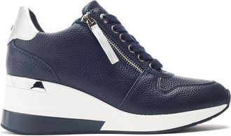 Moda in Pelle Moda in Pelle Womens Caspia Navy Sneakers Faux Leather - Size EU 39