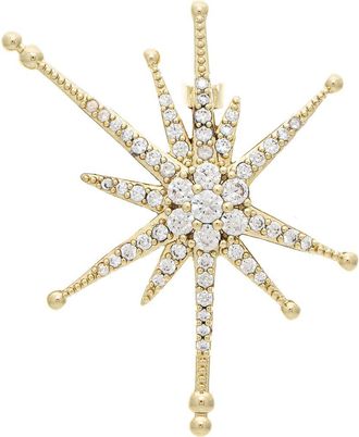 Rivka Friedman 18K Gold Plated Pav&eacute; Cubic Zirconia Starburst Pin in Gold/Cubic Zirconia at Nordstrom Rack