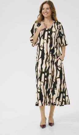 Culture Jurk CUashley Feminine grey white