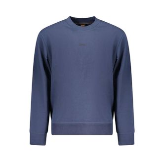 HUGO BOSS Hugo, Sweatshirts, male, Blue, Size: 3XL Cotton Sweater