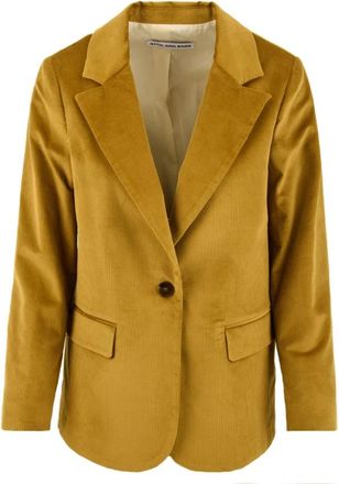 Attic and Barn Oker Jassen voor Stijlvolle Look - Dames - Blazers - Geel - S - Jassen