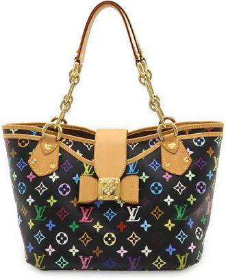 Louis Vuitton Noir Pvc Shoulder Bag Tote Bag (Pre-Owned)