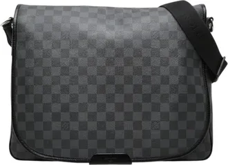 Louis Vuitton Black Pvc Leather Shoulder Bag (Pre-Owned)