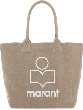 Isabel Marant Beige Small Yenky Faded Cotton Bag