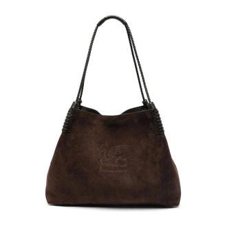 Etro Tassen, Dames, Bruin, ONE Size, Leer, Libra Tote
