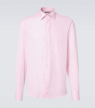 Canali Camicia in popeline di cotone