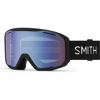 Smith Blazer Snow Goggles in Black /Blue Sensor Mirror at Nordstrom