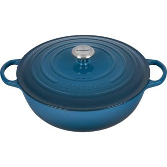 LE CREUSET Signature 7.5-Quart Enameled Cast Iron Brazier in Deep Teal at Nordstrom