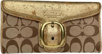 Coach Pre-owned Leren Portemonnee - Dames - Vintage Accessoires - Veelkleurig - ONE Size - Leer - Vintage