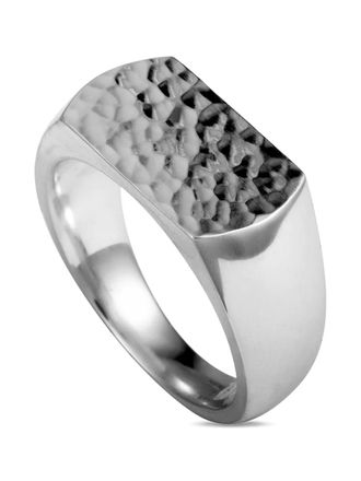 Georg Jensen hammered ring - men - Sterling Silver - One Size