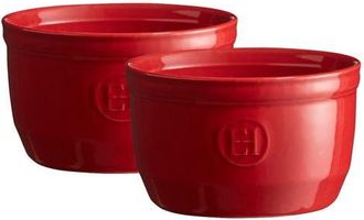 Emile Henry Made in France 8.5 oz Ramekin, Set of 2, 4 by 2.5 in Burgundy at Nordstrom