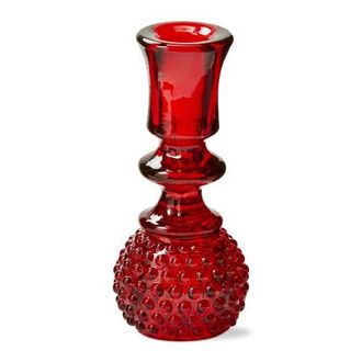 Tag Heritage Hobnail Red Glass Taper Candle Holder Decorative at Nordstrom