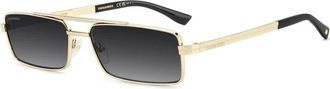 Dsquared2 Zonnebril - Heren - Zonnebrillen - Geel - 59 MM - Accessoires