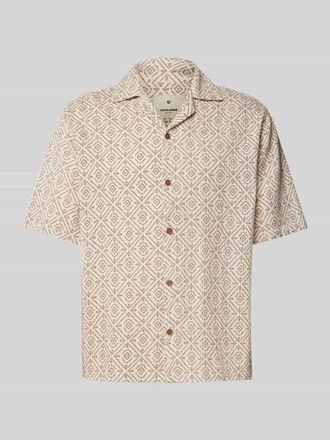 Jack & Jones Regular Fit Freizeithemd mit 1/2-Arm Modell BLUVINCENT in Offwhite, Gr&ouml;&szlig;e XL