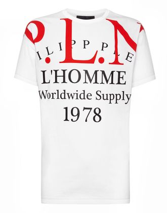Philipp Plein T-shirt Gold Cut Round Neck P. L.N