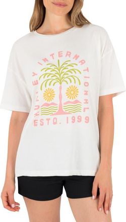 Hurley Unity Oversize Cotton Graphic Boyfriend T-Shirt in Tofu at Nordstrom, Size X-Small