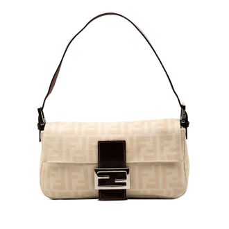 Fendi Tweedehands Zucca Canvas Baguette