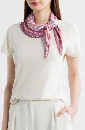 Echo Clover Pleated Diamond Scarf in Beach Pink at Nordstrom