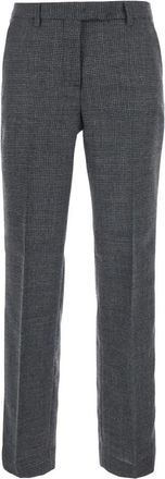 Mauro Grifoni Rechte broek - Dames - Straight fit broeken - Grijs - M - Wol - Broeken