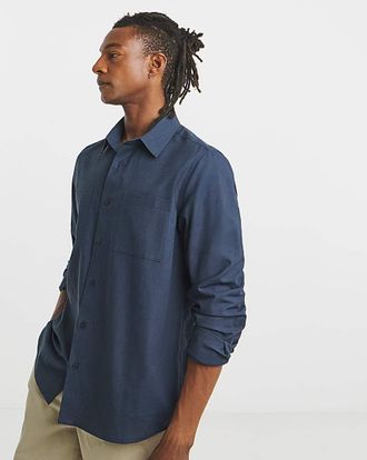 Jacamo Long Sleeve Linen Blend Shirt