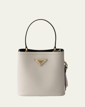 Prada Panier Saffiano Leather Top-Handle Bag
