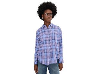 Vineyard Vines Birdie Flannel Button-Down Womens Clothing Eloise Plaid S Blue : LG, Cotton/Down/Flannel
