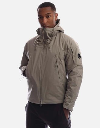 C.P. Company Mens Pro-Tek Hooded Padded Jacket - Grey - Size: 42/Regular