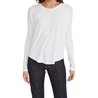 Rag & Bone Womens The Knit Long Sleeve Top, White